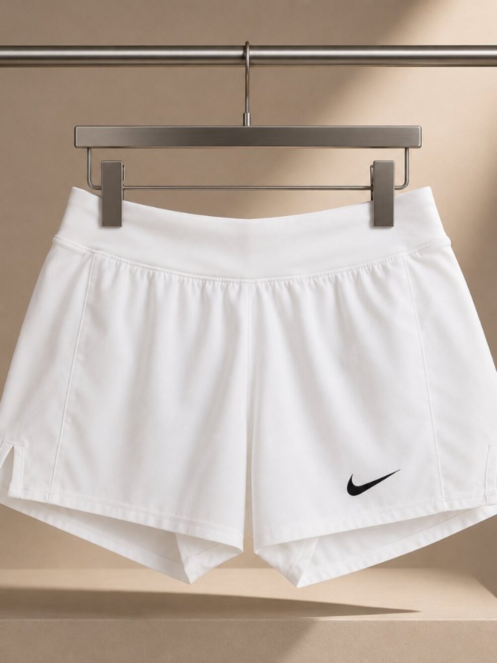 Nike Court Dri-FIT Tennis Shorts Womens XS White Built In Liner Athletic Running
